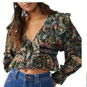 Free People Rudi floral crop